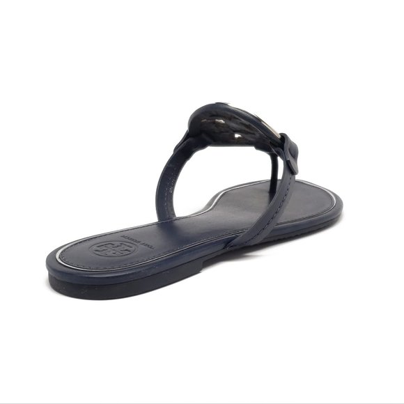 Tory Burch Metal Miller Sandals in Navy Size 8 - Picture 7 of 8